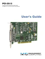 Preview for 1 page of Measurement Computing PCI-2513 User Manual