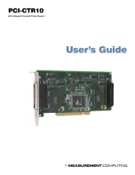 Measurement Computing PCI-CTR10 User Manual preview