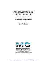 Preview for 3 page of Measurement Computing PCI-DAS6013 User Manual