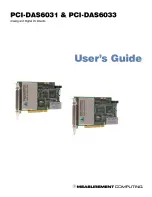 Preview for 1 page of Measurement Computing PCI-DAS6031 User Manual