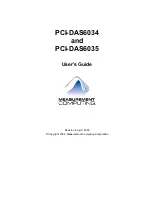 Measurement Computing PCI-DAS6034 User Manual preview