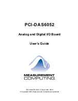 Measurement Computing PCI-DAS6052 User Manual preview