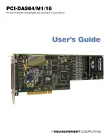 Preview for 1 page of Measurement Computing PCI-DAS64/M1/16 User Manual