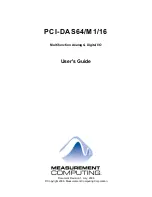 Preview for 2 page of Measurement Computing PCI-DAS64/M1/16 User Manual