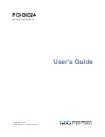 Preview for 1 page of Measurement Computing PCI-DIO24 User Manual