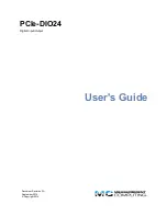 Preview for 1 page of Measurement Computing PCIe-DIO24 User Manual