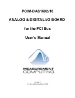 Measurement Computing PCIM-DAS1602/16 User Manual preview