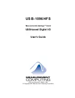 Preview for 2 page of Measurement Computing USB-1096HFS User Manual