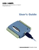 Preview for 1 page of Measurement Computing USB-1408FS User Manual