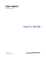 Preview for 1 page of Measurement Computing USB-1608GX User Manual