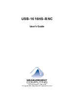 Preview for 2 page of Measurement Computing USB-1616HS-BNC User Manual