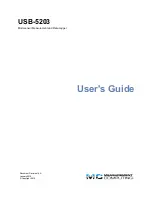 Measurement Computing USB-5200 Series User Manual preview