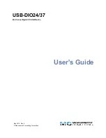 Preview for 1 page of Measurement Computing USB-DIO24 User Manual