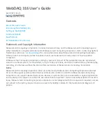 Preview for 1 page of Measurement Computing WebDAQ 316 User Manual