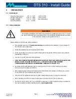 Preview for 6 page of Measurlogic DTS 310 Install Manual