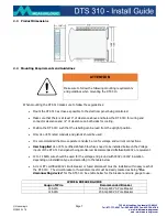 Preview for 7 page of Measurlogic DTS 310 Install Manual