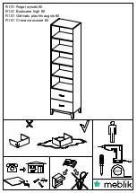 Meblik Bookcase high 60 Quick Start Manual preview