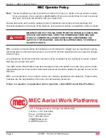 Preview for 6 page of Mec 1330SE Service & Parts Manual