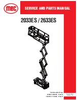 Mec 2033ES Service And Parts Manual preview