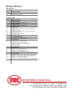 Preview for 2 page of Mec 2033ES Service And Parts Manual