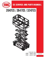 Preview for 1 page of Mec 2047ES Service And Parts Manual