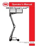 Preview for 1 page of Mec 3084ES Operator'S Manual