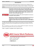 Preview for 5 page of Mec 3084ES Operator'S Manual