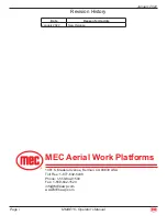 Preview for 2 page of Mec 5805A Operator'S Manual