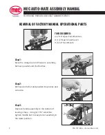 Предварительный просмотр 4 страницы Mec AUTO-MATE Assembly Manual