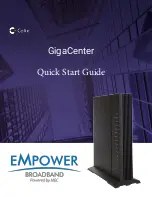 Mec Empower Broadband Calix GigaCenter Quick Start Manual preview