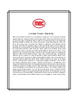 Предварительный просмотр 87 страницы Mec Micro 13-XD Service & Parts Manual