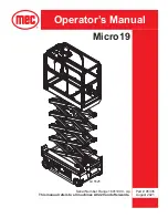 Mec Micro19 Operator'S Manual preview