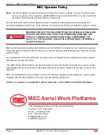 Preview for 6 page of Mec MMAE16 Service & Parts Manual