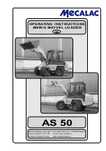 mecalac AS 50 Operating Instructions Manual preview