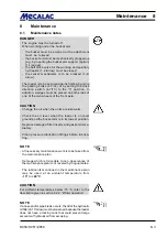 Preview for 63 page of mecalac AS 50 Operating Instructions Manual