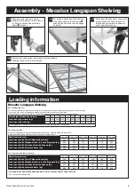 Preview for 3 page of Mecalux Longspan Shelving Manual To Assembly & Usage