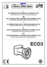 Preview for 1 page of Mecc Alte spa ECO3 Series Operating And Maintenance Instructions Manual