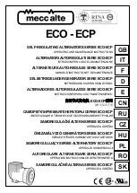 Preview for 1 page of Mecc Alte ECO-ECP 2 Operating And Maintenance Instructions Manual