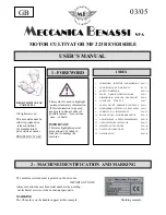 Preview for 1 page of Meccanica Benassi MF 223 User Manual