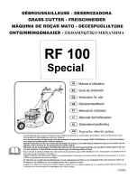 Meccanica Benassi RF 100 Instructions For Use Manual preview