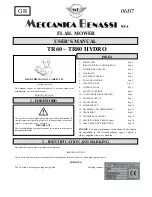 Meccanica Benassi TR 60 User Manual предпросмотр