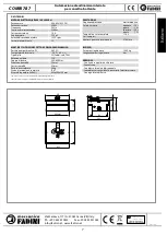 Предварительный просмотр 7 страницы Meccanica Fadini COMBI 787 Instruction Manual