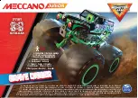 Meccano Junior MONSTER JAM GRAVE DIGGER Manual предпросмотр