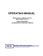 Preview for 1 page of Mechanics & Electronics ME1200-F Operating Manual