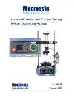 Mecmesin Vortex-dV Operating Manual preview