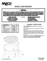 Meco 2000 Brazier Instructions preview