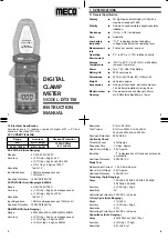 Meco DT3150 Instruction Manual предпросмотр