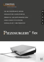 mectron Piezosurgery flex Use And Maintenance Manual preview