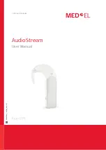 MED-EL hearLIFE AudioStream Ma070401 User Manual preview