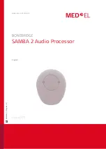 MED-EL SAMBA 2 User Manual предпросмотр